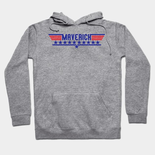 Top Gun Maverick Text Hoodie by Angel arts